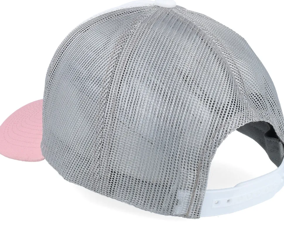 Blank White/Light Grey/Light Pink A-frame Trucker - Equip