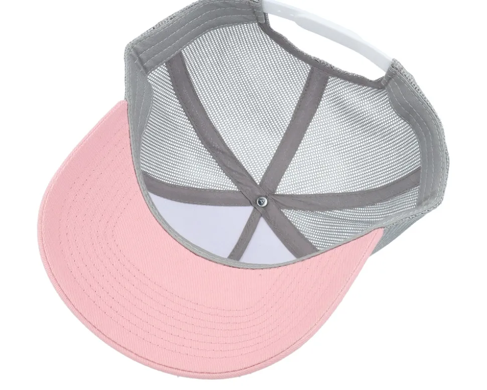 Blank White/Light Grey/Light Pink A-frame Trucker - Equip