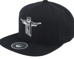 Bless You Black Snapback - Bearded Man