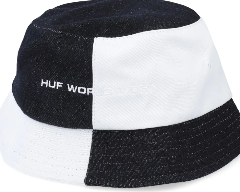 Block Out Black/White Bucket - HUF