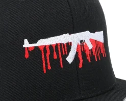 Bloody AK47 Black Snapback - GUNS n SKULLS