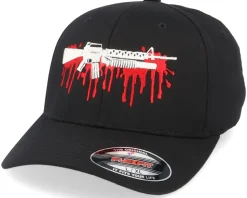 Bloody M16 Black Flexfit - GUNS n SKULLS