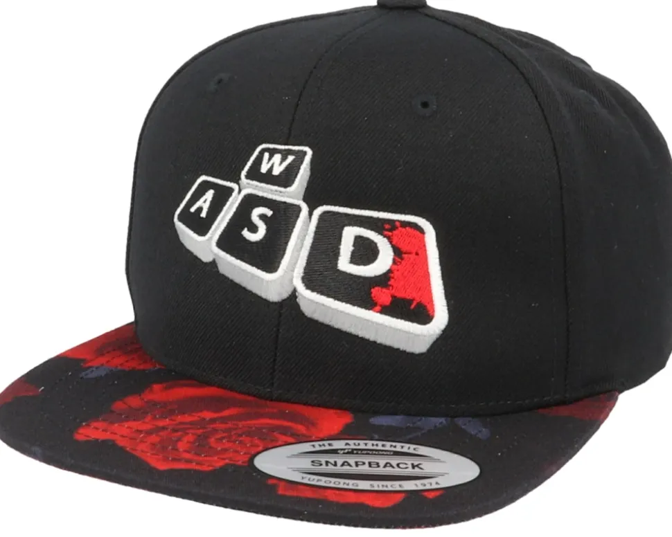Bloody Wasd Black Rose Snapback - Gamerz