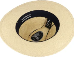 Blue Line Bio Panama Natural/Curry Band Straw Hat - MJM Hats