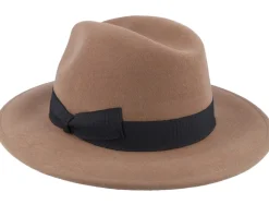 Blue Line Brazil Wool/Cashmere Beige Fedora - MJM Hats
