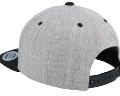 Blue Tractor Heather Grey/Black Snapback - Kiddo Cap