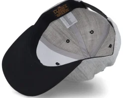 Blue Tractor Heather Grey/Black Snapback - Kiddo Cap