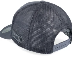 Blue-eyes White Dragon Grey Engraved Grey Trucker - Yu-Gi-Oh