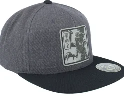 Blue-eyes White Dragon Grey Engraved Charcoal Snapback - Yu-Gi-Oh