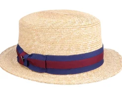 Boater Hat Natural Straw Hat - Jaxon & James