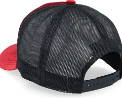 Bockjävel Velvet Red/Black A-frame Trucker - Ho-Ho-Hats