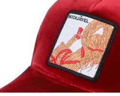 Bockjävel Velvet Red/Black A-frame Trucker - Ho-Ho-Hats