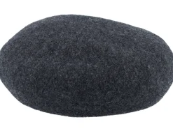 Boiled Wool Black Beret - Seeberger