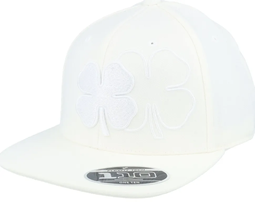Booker 1 Wie Wi White Clover Outline Snapback - Black Clover