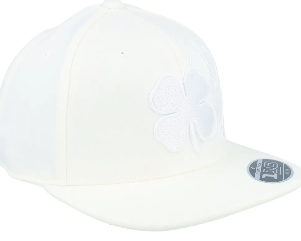 Booker 1 Wie Wi White Clover Outline Snapback - Black Clover