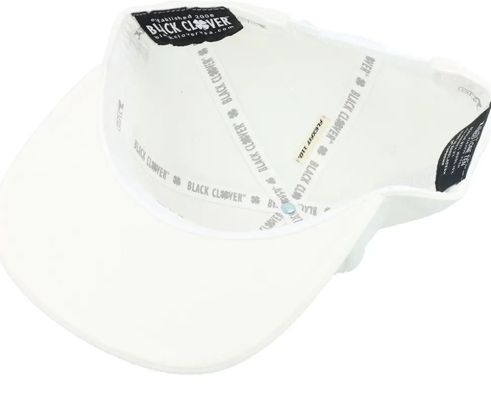 Booker 1 Wie Wi White Clover Outline Snapback - Black Clover