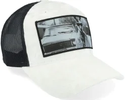 Boss Kangaroo Velvet White/Black A-frame Trucker - Calza Pennello