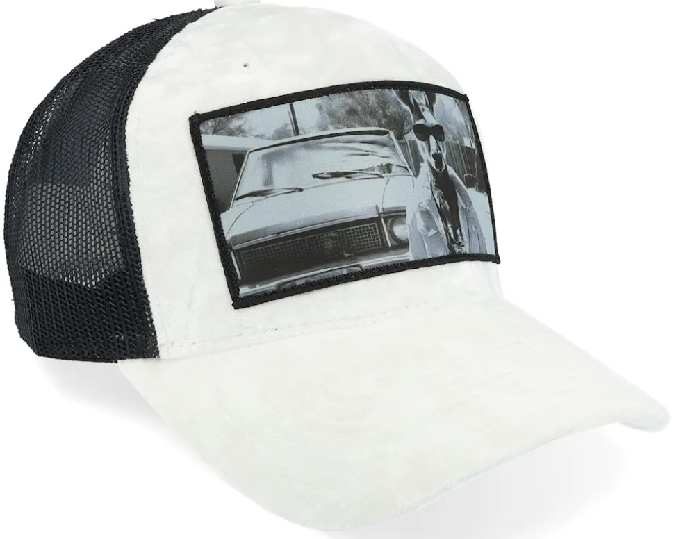 Boss Kangaroo Velvet White/Black A-frame Trucker - Calza Pennello