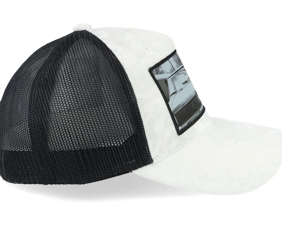 Boss Kangaroo Velvet White/Black A-frame Trucker - Calza Pennello