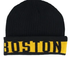 Boston Bruins Beanie Black/Yellow Gold Cuff - Fanatics