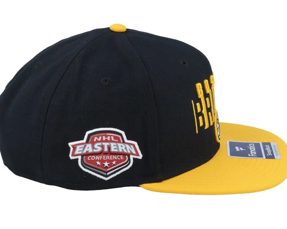 Boston Bruins Black/Yellow Gold Snapback - Fanatics