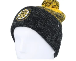 Boston Bruins Cascade 47 Cuff Knit Beanie Black/Yellow Pom - 47 Brand