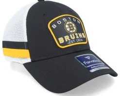 Boston Bruins Structured Black/Yellow Gold Trucker - Fanatics