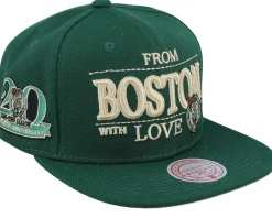 Boston Celtics With Love Green Snapback - Mitchell & Ness