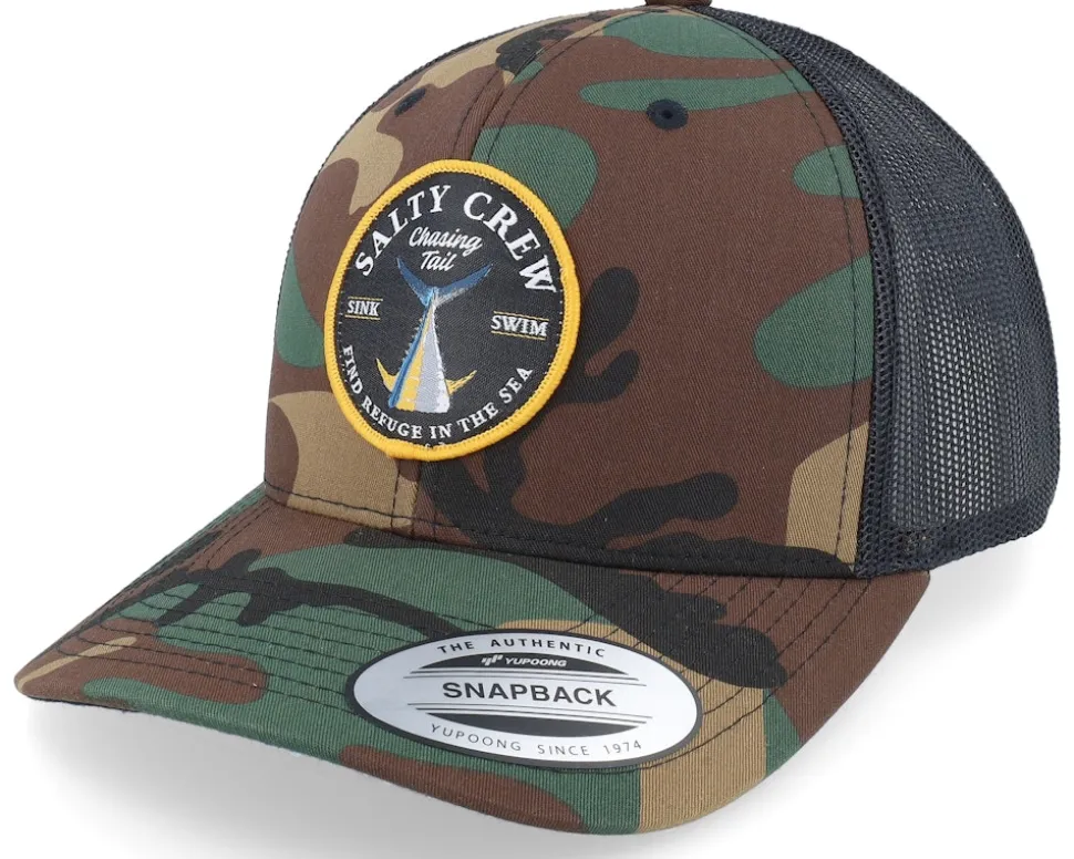 Bottom Dweller Retro Camo Trucker - Salty Crew