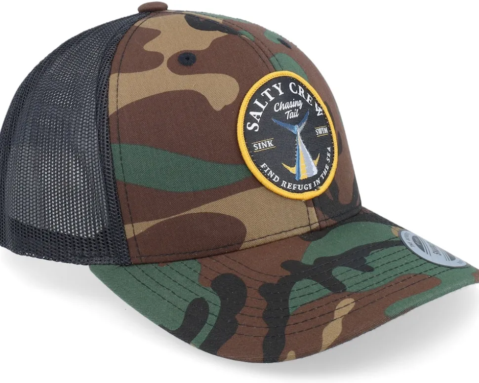 Bottom Dweller Retro Camo Trucker - Salty Crew