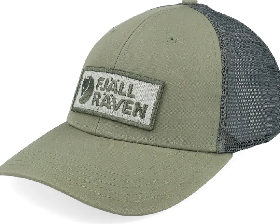 Box Logo Långtradarkeps Green Trucker - Fjällräven