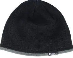 Brand Black Beanie - Jack Wolfskin