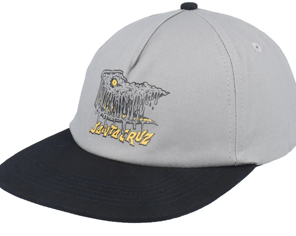 Braun Fever Dream Stone Grey/Black Snapback - Santa Cruz
