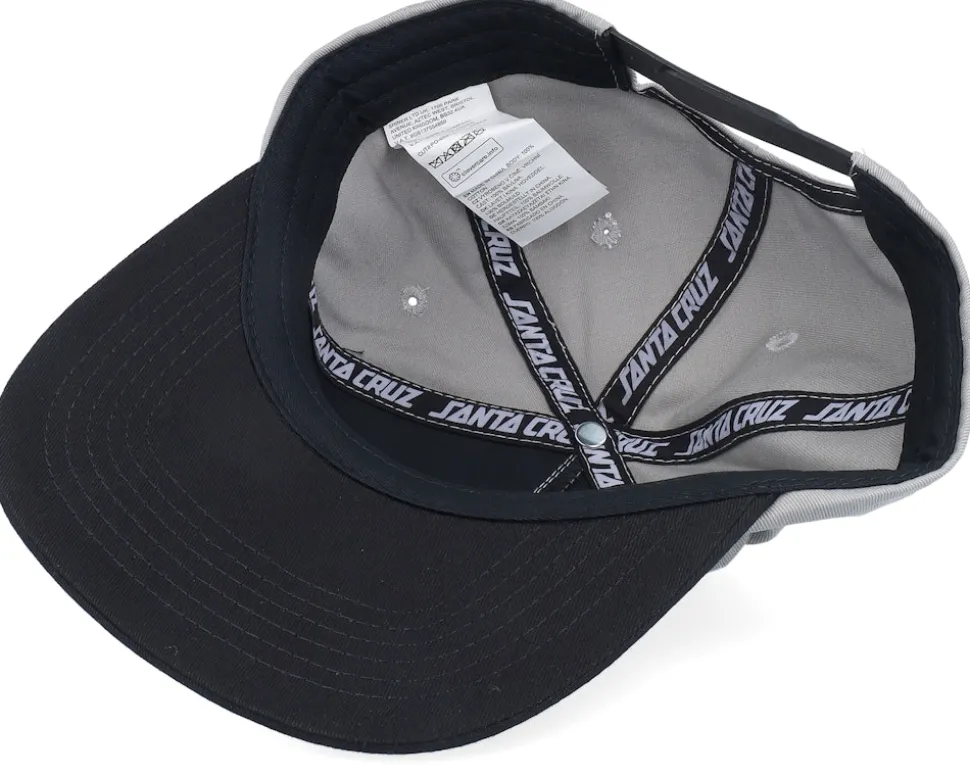 Braun Fever Dream Stone Grey/Black Snapback - Santa Cruz