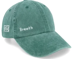 Breath Side Logo Washed Green Dad Cap - Fair