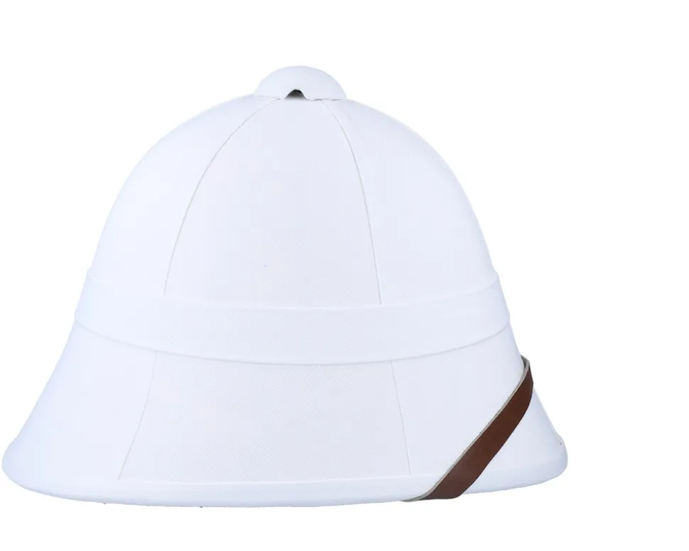 British White Pith Helmet - Village Hats