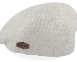 Broker 41 Organic Hemp/Linen Sand Flat Cap - MJM Hats