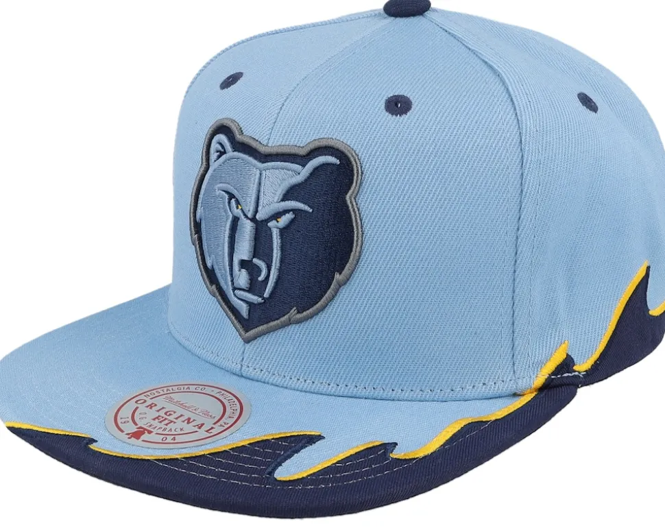 Brooklyn Nets Rising Tide Grey Snapback - Mitchell & Ness