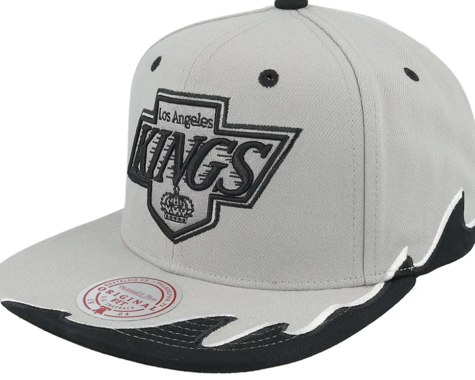 Brooklyn Nets Rising Tide Grey Snapback - Mitchell & Ness