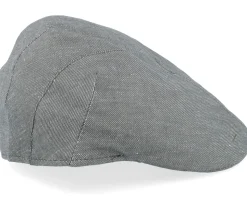 Bruce 41 Linen/Cotton Green Flat Cap - MJM Hats