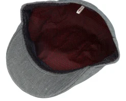 Bruce 41 Linen/Cotton Green Flat Cap - MJM Hats