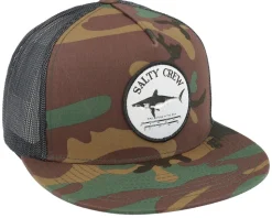 Bruce Camo/Black Trucker - Salty Crew