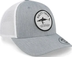 Bruce Retro Heather Grey/White Trucker - Salty Crew