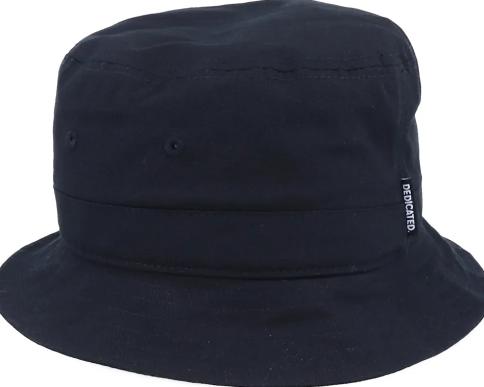 Bucket Hat Logo Black Bucket - Dedicated