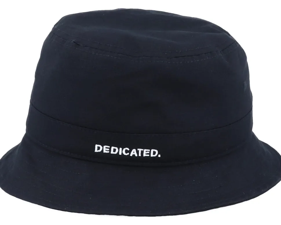 Bucket Hat Logo Black Bucket - Dedicated