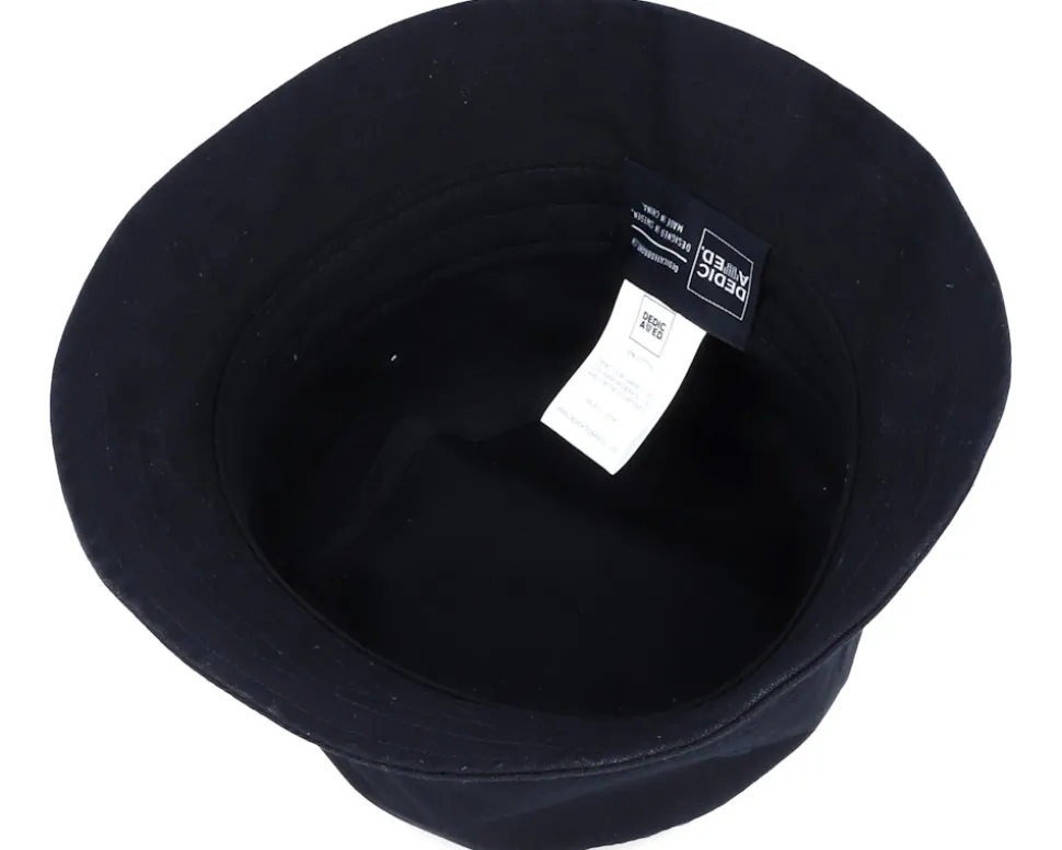 Bucket Hat Logo Black Bucket - Dedicated