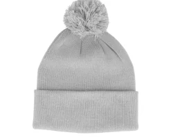 Burgundy Pom Blank Beanie - Beechfield