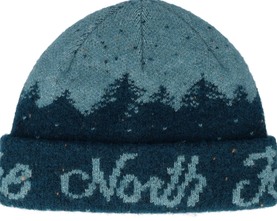 Cabin Mountainscape Beanie Midnight Petrol Cuff - The North Face