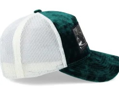Cabriolet Party Green/Ivory Velvet Trucker - Public Domain