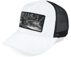 Cabriolet Party White/Black Velvet Trucker - Public Domain